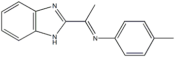 N-[1-(1H-benzimidazol-2-yl)ethylidene]-N-(4-methylphenyl)amine Struktur