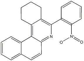 5-{2-nitrophenyl}-1,2,3,4-tetrahydrobenzo[a]phenanthridine Struktur