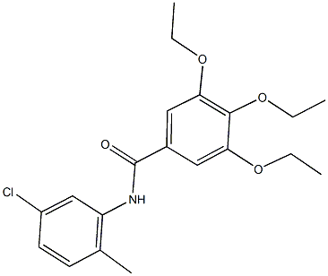 N-(5-chloro-2-methylphenyl)-3,4,5-triethoxybenzamide Struktur