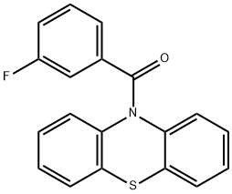 10-(3-fluorobenzoyl)-10H-phenothiazine Struktur