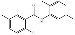 2-chloro-N-(2,5-dimethylphenyl)-5-iodobenzamide Struktur