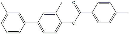 3,3'-dimethyl[1,1'-biphenyl]-4-yl 4-methylbenzoate Struktur