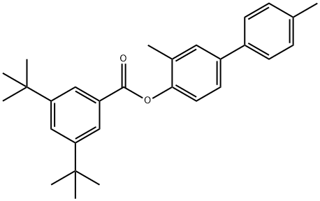 3,4'-dimethyl[1,1'-biphenyl]-4-yl 3,5-ditert-butylbenzoate Struktur