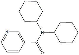 N,N-dicyclohexylnicotinamide Struktur