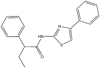 2-phenyl-N-(4-phenyl-1,3-thiazol-2-yl)butanamide Struktur