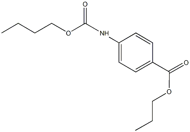 propyl 4-[(butoxycarbonyl)amino]benzoate Struktur