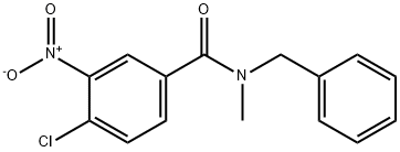 N-benzyl-4-chloro-3-nitro-N-methylbenzamide Struktur