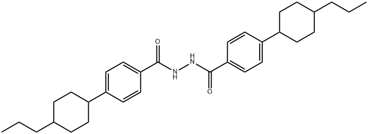 4-(4-propylcyclohexyl)-N'-[4-(4-propylcyclohexyl)benzoyl]benzohydrazide Struktur