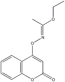 ethyl N-[(2-oxo-2H-chromen-4-yl)oxy]ethanimidoate Struktur