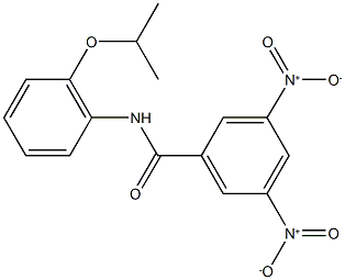 3,5-dinitro-N-(2-isopropoxyphenyl)benzamide Struktur