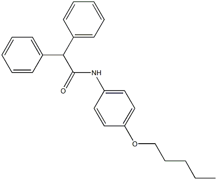 N-[4-(pentyloxy)phenyl]-2,2-diphenylacetamide Struktur