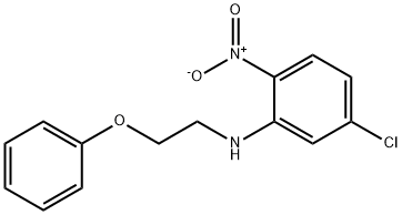 5-chloro-2-nitro-N-(2-phenoxyethyl)aniline Struktur