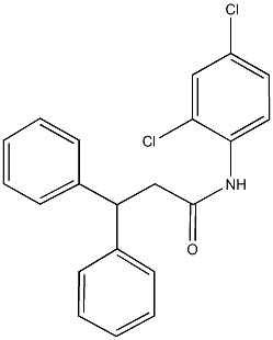 N-(2,4-dichlorophenyl)-3,3-diphenylpropanamide Struktur