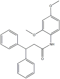 N-(2,4-dimethoxyphenyl)-3,3-diphenylpropanamide Struktur