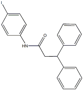 N-(4-iodophenyl)-3,3-diphenylpropanamide Struktur