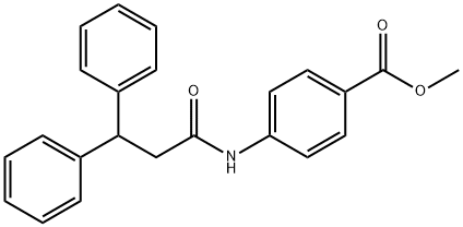 methyl 4-[(3,3-diphenylpropanoyl)amino]benzoate Struktur