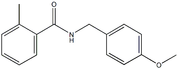 N-(4-methoxybenzyl)-2-methylbenzamide Struktur