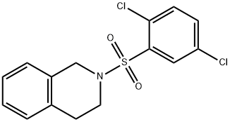 2-[(2,5-dichlorophenyl)sulfonyl]-1,2,3,4-tetrahydroisoquinoline Struktur