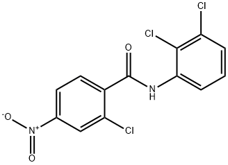 2-chloro-N-(2,3-dichlorophenyl)-4-nitrobenzamide Struktur