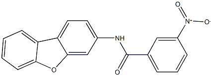 N-dibenzo[b,d]furan-3-yl-3-nitrobenzamide Struktur