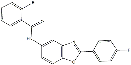 2-bromo-N-[2-(4-fluorophenyl)-1,3-benzoxazol-5-yl]benzamide Struktur