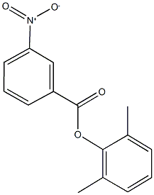 2,6-dimethylphenyl 3-nitrobenzoate Struktur