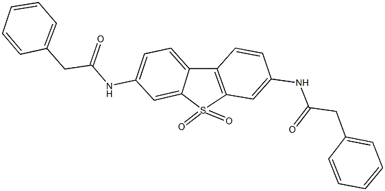 N-{5,5-dioxido-7-[(phenylacetyl)amino]dibenzo[b,d]thien-3-yl}-2-phenylacetamide Struktur