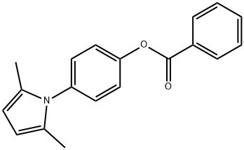 4-(2,5-dimethyl-1H-pyrrol-1-yl)phenyl benzoate Struktur