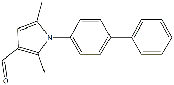 1-[1,1'-biphenyl]-4-yl-2,5-dimethyl-1H-pyrrole-3-carbaldehyde Struktur