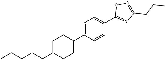 5-[4-(4-pentylcyclohexyl)phenyl]-3-propyl-1,2,4-oxadiazole Struktur