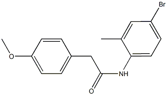 N-(4-bromo-2-methylphenyl)-2-(4-methoxyphenyl)acetamide Struktur