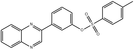 3-(2-quinoxalinyl)phenyl 4-methylbenzenesulfonate Struktur