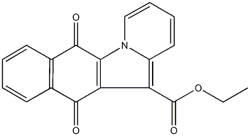 ethyl 6,11-dioxo-6,11-dihydrobenzo[f]pyrido[1,2-a]indole-12-carboxylate Struktur