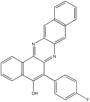 6-(4-fluorophenyl)dibenzo[a,i]phenazin-5-ol Struktur