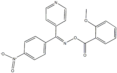 {4-nitrophenyl}(4-pyridinyl)methanone O-(2-methoxybenzoyl)oxime Struktur