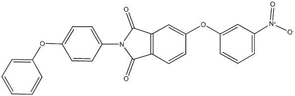 5-{3-nitrophenoxy}-2-(4-phenoxyphenyl)-1H-isoindole-1,3(2H)-dione Struktur