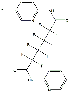 N~1~,N~6~-bis(5-chloro-2-pyridinyl)-2,2,3,3,4,4,5,5-octafluorohexanediamide Struktur