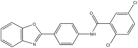 N-[4-(1,3-benzoxazol-2-yl)phenyl]-2,5-dichlorobenzamide Struktur