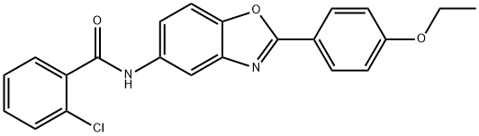 2-chloro-N-[2-(4-ethoxyphenyl)-1,3-benzoxazol-5-yl]benzamide Struktur