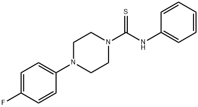 4-(4-fluorophenyl)-N-phenyl-1-piperazinecarbothioamide Struktur