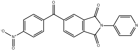 5-{4-nitrobenzoyl}-2-(4-pyridinyl)-1H-isoindole-1,3(2H)-dione Struktur