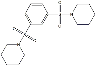 1-{[3-(1-piperidinylsulfonyl)phenyl]sulfonyl}piperidine Struktur