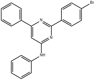 2-(4-bromophenyl)-N,6-diphenyl-4-pyrimidinamine Struktur