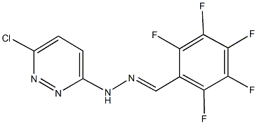 2,3,4,5,6-pentafluorobenzaldehyde (6-chloro-3-pyridazinyl)hydrazone Struktur