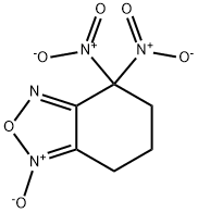 4,4-dinitro-4,5,6,7-tetrahydro-2,1,3-benzoxadiazole 1-oxide Struktur