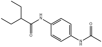 N-[4-(acetylamino)phenyl]-2-ethylbutanamide Struktur