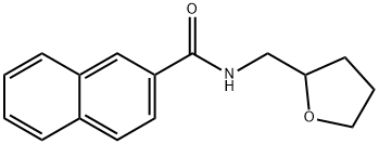 N-(tetrahydro-2-furanylmethyl)-2-naphthamide Struktur