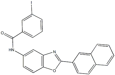 3-iodo-N-[2-(2-naphthyl)-1,3-benzoxazol-5-yl]benzamide Struktur