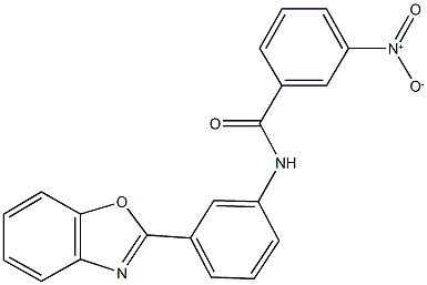 N-[3-(1,3-benzoxazol-2-yl)phenyl]-3-nitrobenzamide Struktur