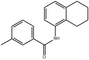 3-methyl-N-(5,6,7,8-tetrahydronaphthalen-1-yl)benzamide Struktur